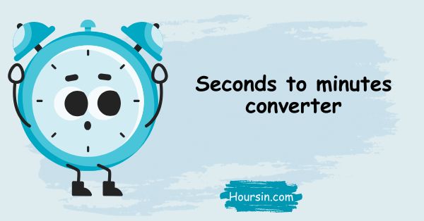 Seconds to minutes converter